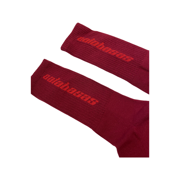 Yeezy Season 5 Calabasas Socks Oxblood SohoCloset